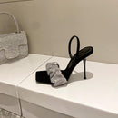 Sandalias de Tacón Alto con Brillos para Mujer – Elegante y Moderno