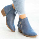 Botines para Mujer de Caña Corta con Tacón Grueso – Estilo Casual Sofisticado